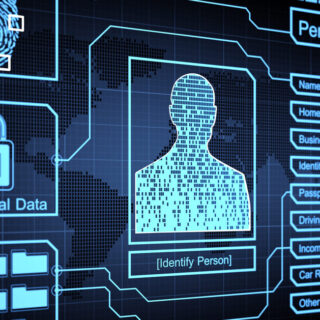 Government-issued digital credential graphic art depiction